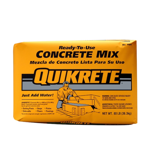 Quikrete 80-lb High Strength Concrete Mix (Rock Mix)