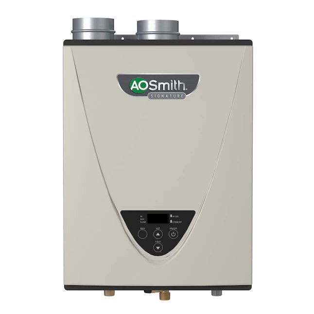 AO Smith Signature Series 6.6-GPM 160000-BTU Calentador de agua sin tanque de gas natural para interiores