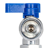 Eastman 1/2″ Sweat 1/4 Turn Rohreinlass – Absperrventil mit blauem Griff
