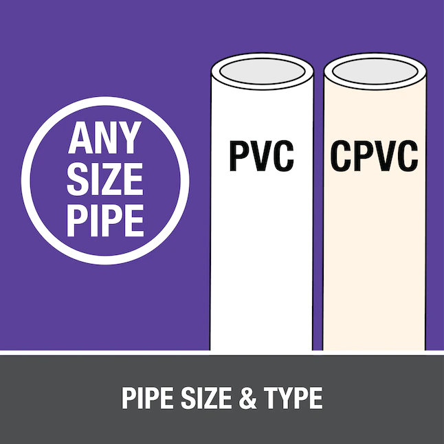 Imprimador morado para CPVC y PVC Oatey de 16 onzas líquidas