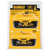 DeWalt 20-Volt 2-Pack 6 Amp-Hour; 6 Amp-Hour Lithium Power Tool Battery Kit