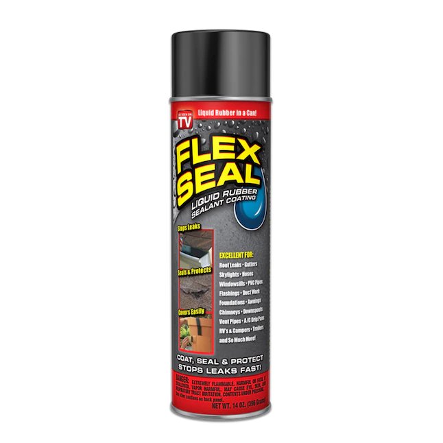 Flex Seal 14 fl oz schwarzes Aerosolspray mit wasserfester, gummierter Beschichtung