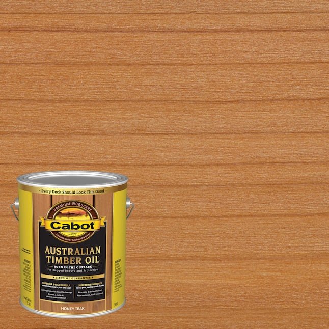 Cabot Australian Timber Oil  Australian Timber Oil Pre-tinted Honey Teak Transparent Exterior Wood Stain and Sealer (1-Gallon)