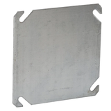 RACO  2-Gang Square Metal Electrical Box Cover