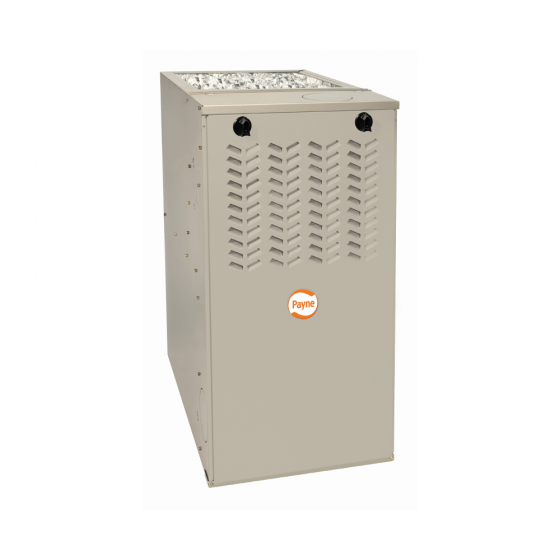 Payne Multipoise Furnace, 80% AFUE, 70,000 BTU, Low NOx, Single Stage, Fixed Speed, 115/1
