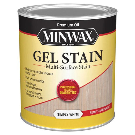 Minwax  Gel Stain Oil-Based Simply White Semi-Transparent Interior Stain (1-Quart)