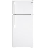 GE 16,6 cu ft Top-Freezer-Kühlschrank (weiß) 