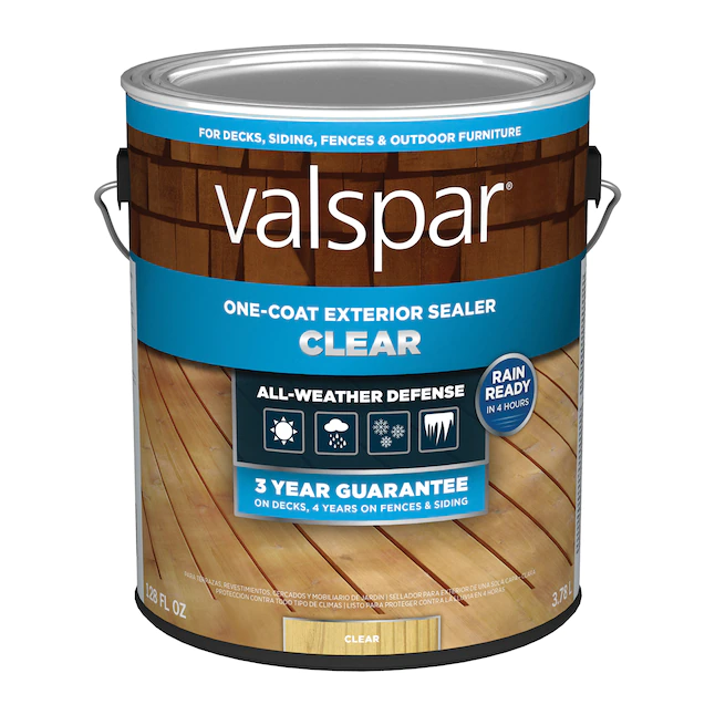 Valspar® Vorgetönter, klarer Holzbeize und Versiegeler für den Außenbereich (1 Gallone)