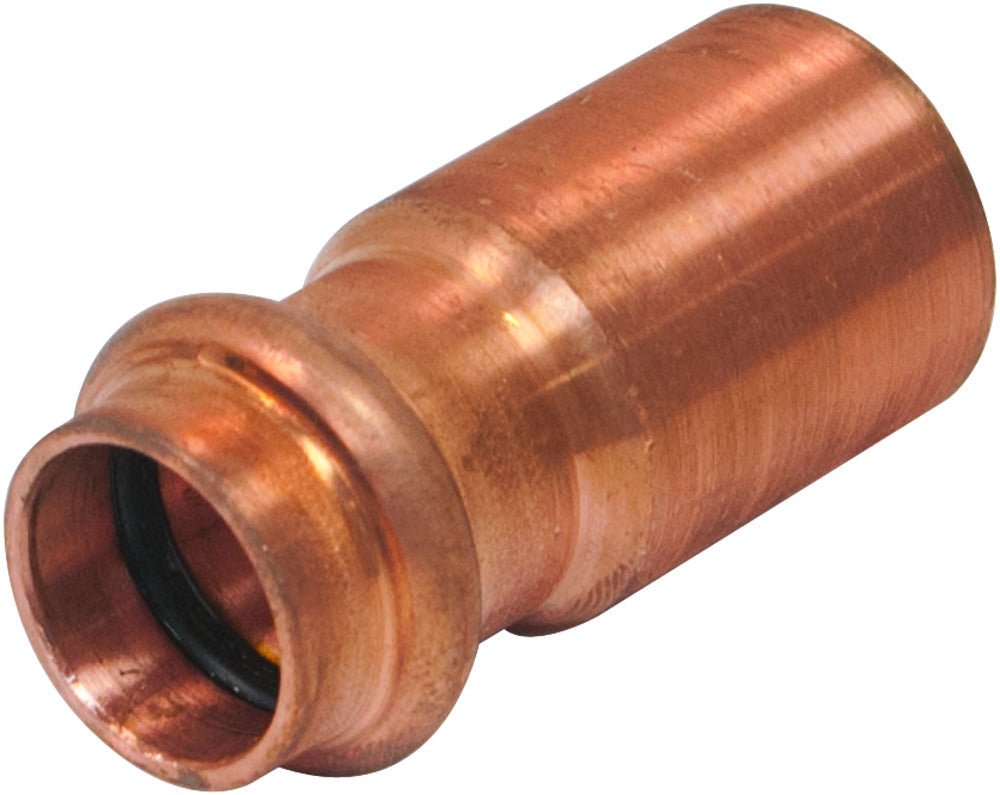 Acoplamiento reductor de presión de prensa FTG de cobre de 3/4 pulg. x 1/2 pulg.