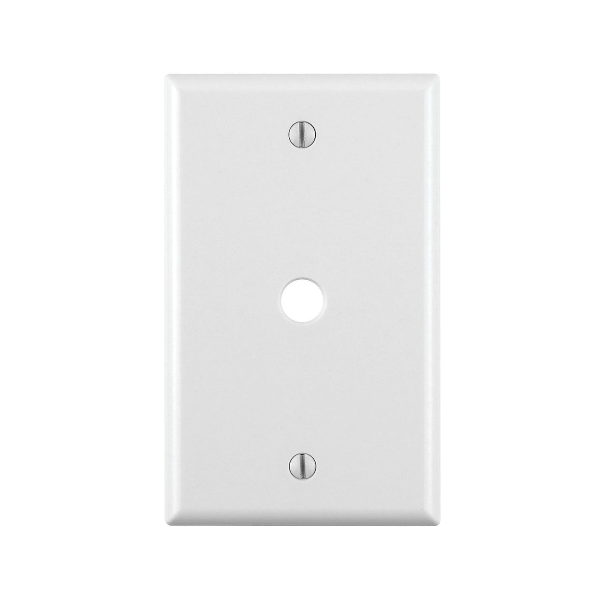 Leviton 001-88013 Placa de pared para toma de teléfono blanca de una sola salida