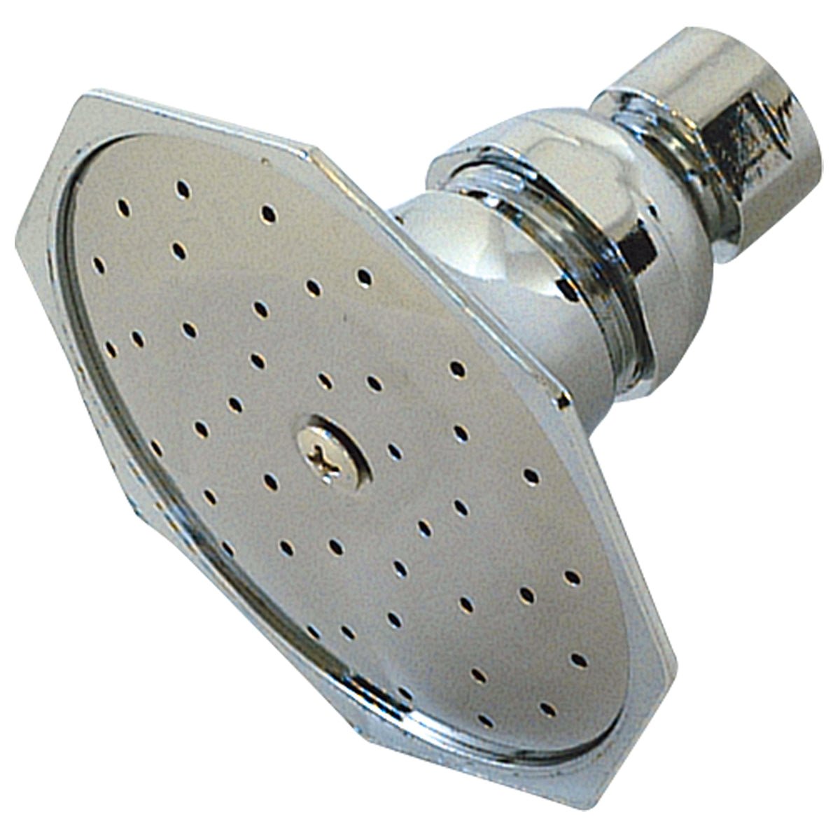 EZ-FLO  2.0 GPM – Octagonal Shower Head – Metal Ball Joint (Chrome)