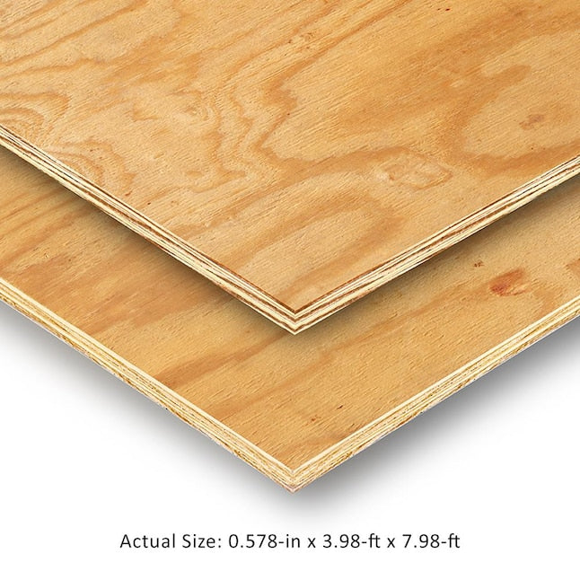 Plytanium  1/2-in x 4-ft x 8-ft Rated Pine Plywood Sheathing