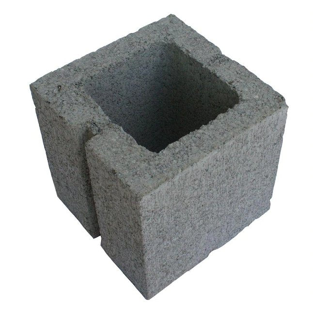 8-in W x 8-in H x 8-in L Half Cored Concrete Block