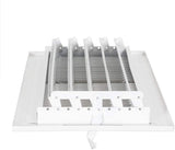 EZ-FLO Registro de techo/pared lateral de acero con ventilación bidireccional de 14" x 6 pulgadas, apertura de conducto de acero