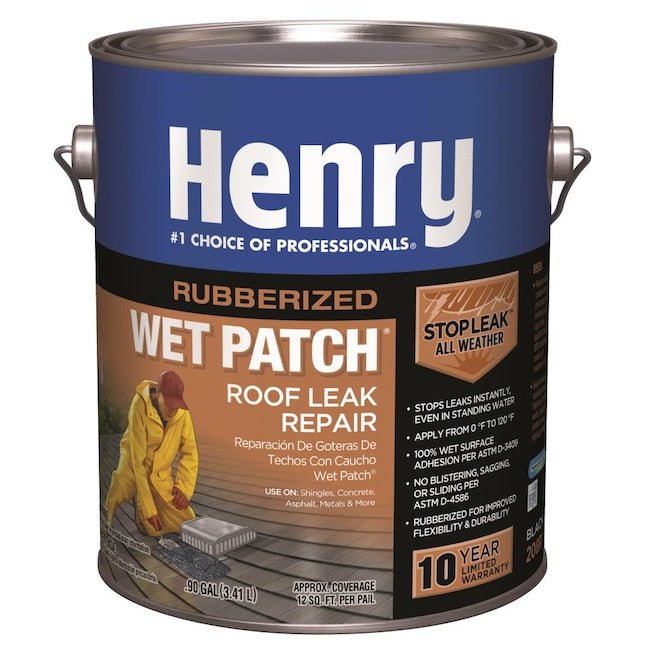 Henry Rubberized Wet Patch Wet/Dry Roof Tar - 1 Gallon