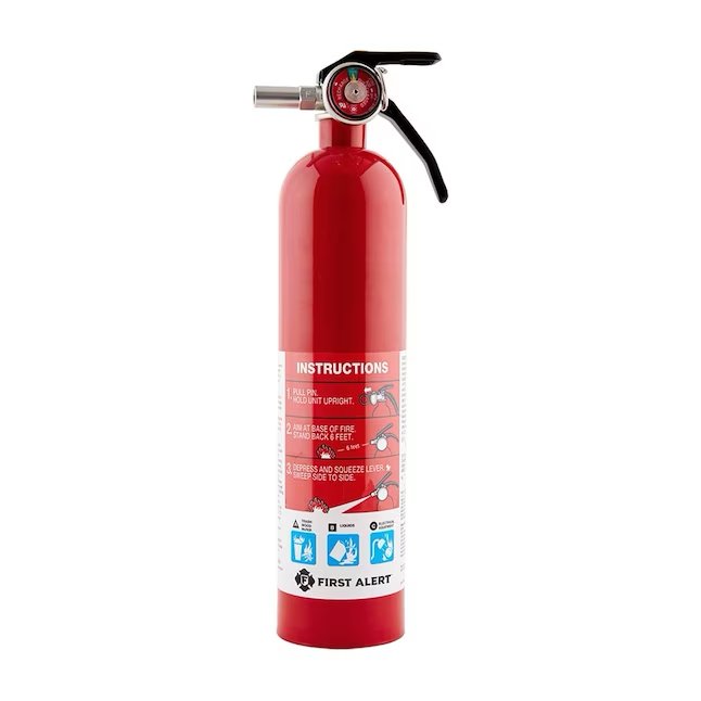 First Alert Recargable 10-b:c ​​Extintor de incendios comercial/residencial
