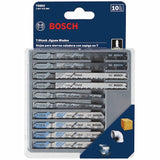 Juego de cuchillas de acero con alto contenido de carbono con vástago en T de Bosch (paquete de 10)