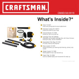 CRAFTSMAN® Aspiradora para taller en seco/mojado con cable de 5 galones y 4 HP con accesorios incluidos 