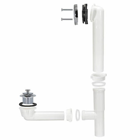 Eastman 1.5-in Chrome Triplever Drain with Plastic Pipe