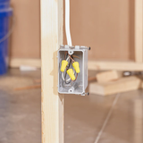 Caja eléctrica de pared de salida/interruptor estándar de trabajo nuevo de PVC gris de 1 grupo