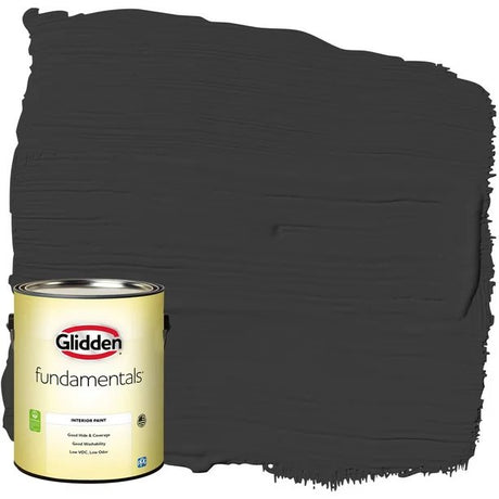 Glidden Fundamentals Grab-N-Go Interior Latex, Semi-Gloss (Black, 1-Gallon)