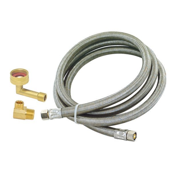 Eastman 6 ft. Stainless Steel Braided Dishwasher Supply Line Kit