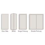American Building Supply 28 Zoll x 80 Zoll weiße 1-Panel-Hohlkern-Plattentür aus geformtem Verbundwerkstoff
