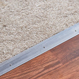 M-D Fluted Silver 2-in W x 36-in L Aluminum Floor Carpet Trim