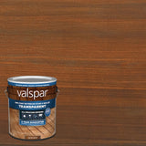 Valspar® vorgetönter Canyon Brown transparenter Holzbeize und Versiegeler für den Außenbereich (1 Gallone)