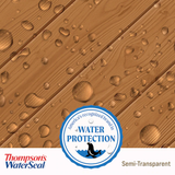 Thompson's WaterSeal Signature Series Tinte y sellador para madera exterior semitransparente marrón castaño preteñido (1 galón)