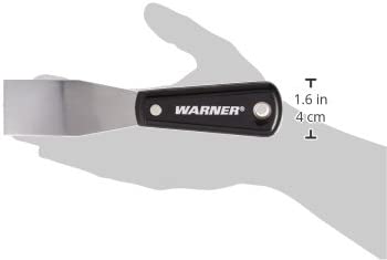 Warner - Espátula para masilla flexible de acero al carbono de 1-1/2", serie de pintores