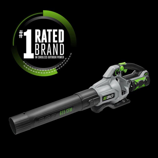 EGO POWER+ 56-volt 615-CFM 170-MPH Brushless Handheld Cordless Electric Leaf Blower 2.5 Ah (Battery & Charger Included)