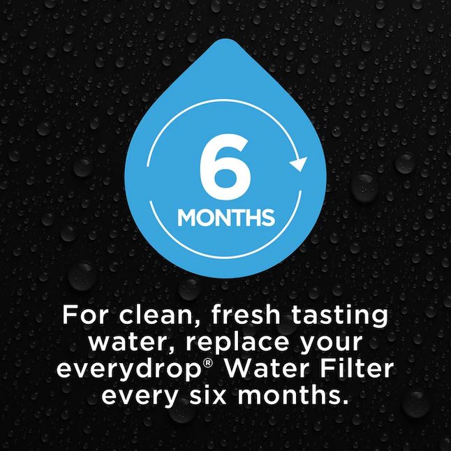 Filtro de agua para refrigerador de 6 meses Everydrop Push-In 1