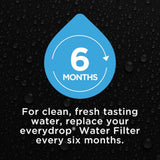 Filtro de agua para refrigerador de 6 meses Everydrop Push-In 1