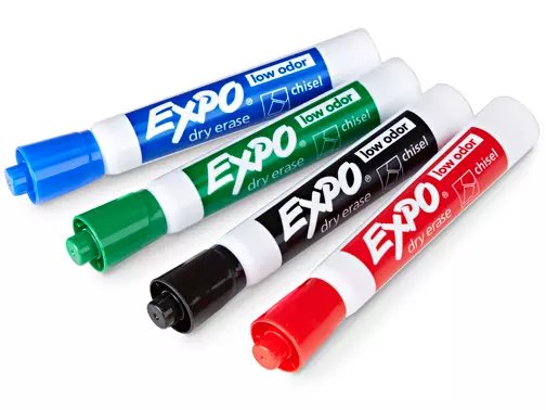 Marcadores de borrado en seco Expo® - Paquete surtido (paquete de 4) 