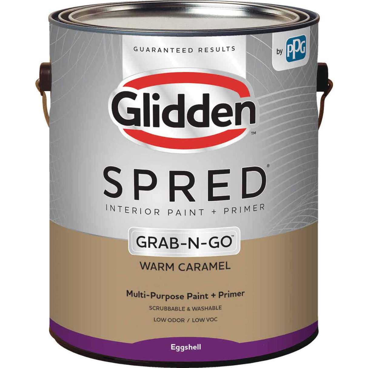 Glidden Spred Innenfarbe + Grundierung Grab-N-Go Warm Caramel Eggshell 1 Gallone 