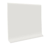 Flexco Self-Stick True White 0.08 pulgadas T x 4 pulgadas W x 240 pulgadas L Base de vinilo para piso y pared