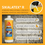 Sika EA SikaLatex R Concrete Bonding Adhesive 32 fl oz - White