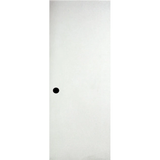 ReliaBilt 30-in x 80-in White Flush Hollow Core Hardboard Slab Door W/ Bore