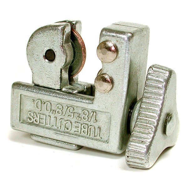 Mini cortador de tubos de metal con dial de ⅛” a ⅝”