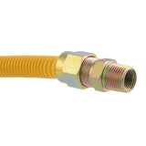 Eastman 5/8″ OD Yellow Epoxy Coated Stainless Steel Gas Connector (48" Length)