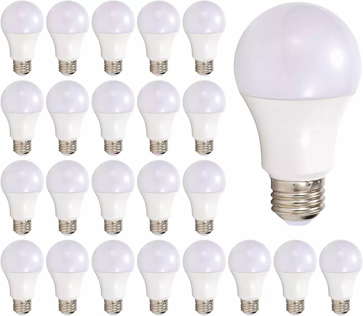 60-Watt Equivalence Non-Dimmable A19 LED Light Bulb in Daylight 5000K (24-Pack)