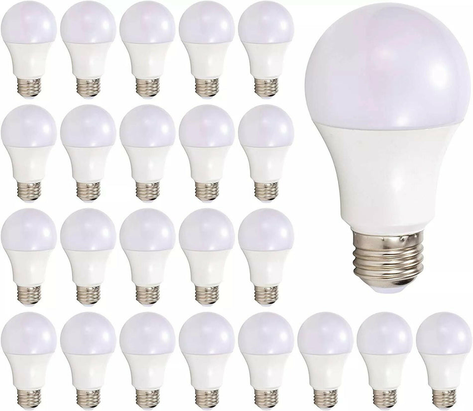 Bombilla LED A19 no regulable de equivalencia de 60 W en luz diurna 5000 K (paquete de 24)