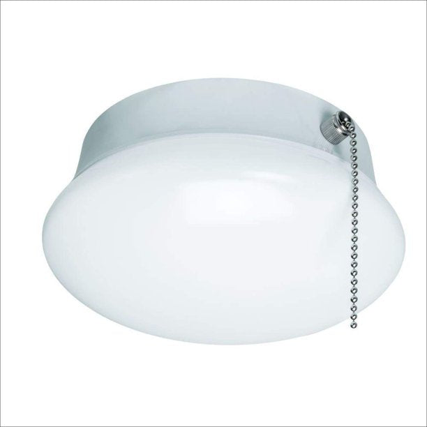 Satco 7" LED Utility Fixture With Pull Chain