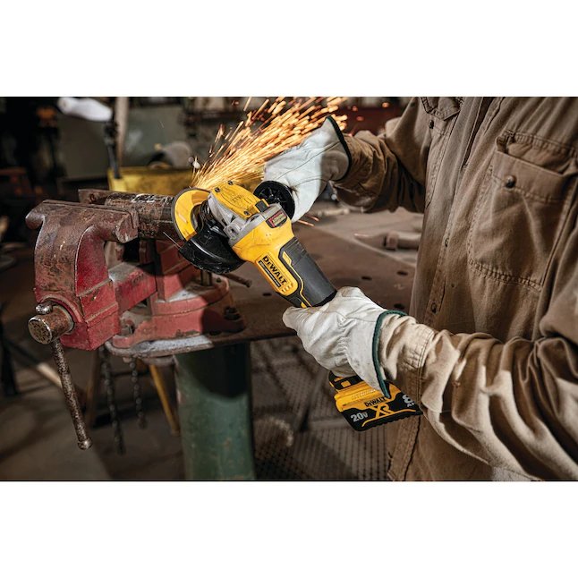 DeWalt  XR POWER DETECT 4.5-in 20-Volt Max Paddle Switch Brushless Cordless Angle Grinder