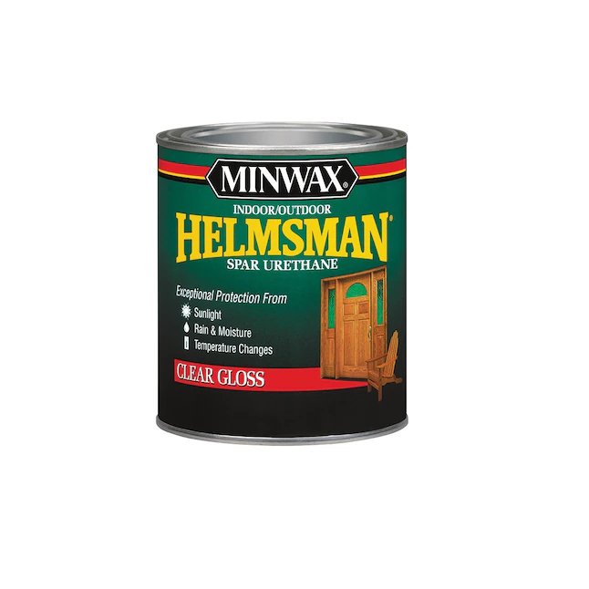 Minwax Helmsman Clear Gloss Barniz a base de aceite (1 cuarto)