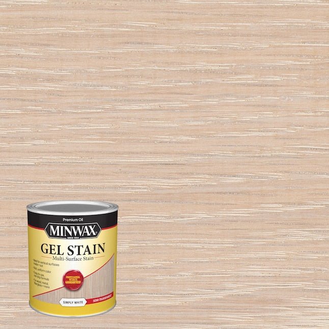 Minwax  Gel Stain Oil-Based Simply White Semi-Transparent Interior Stain (1-Quart)