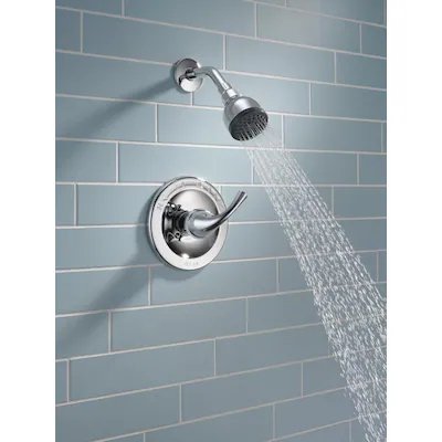 Delta Foundations Chrome 1-handle Single Function Round Shower Faucet (Valve Not Included)