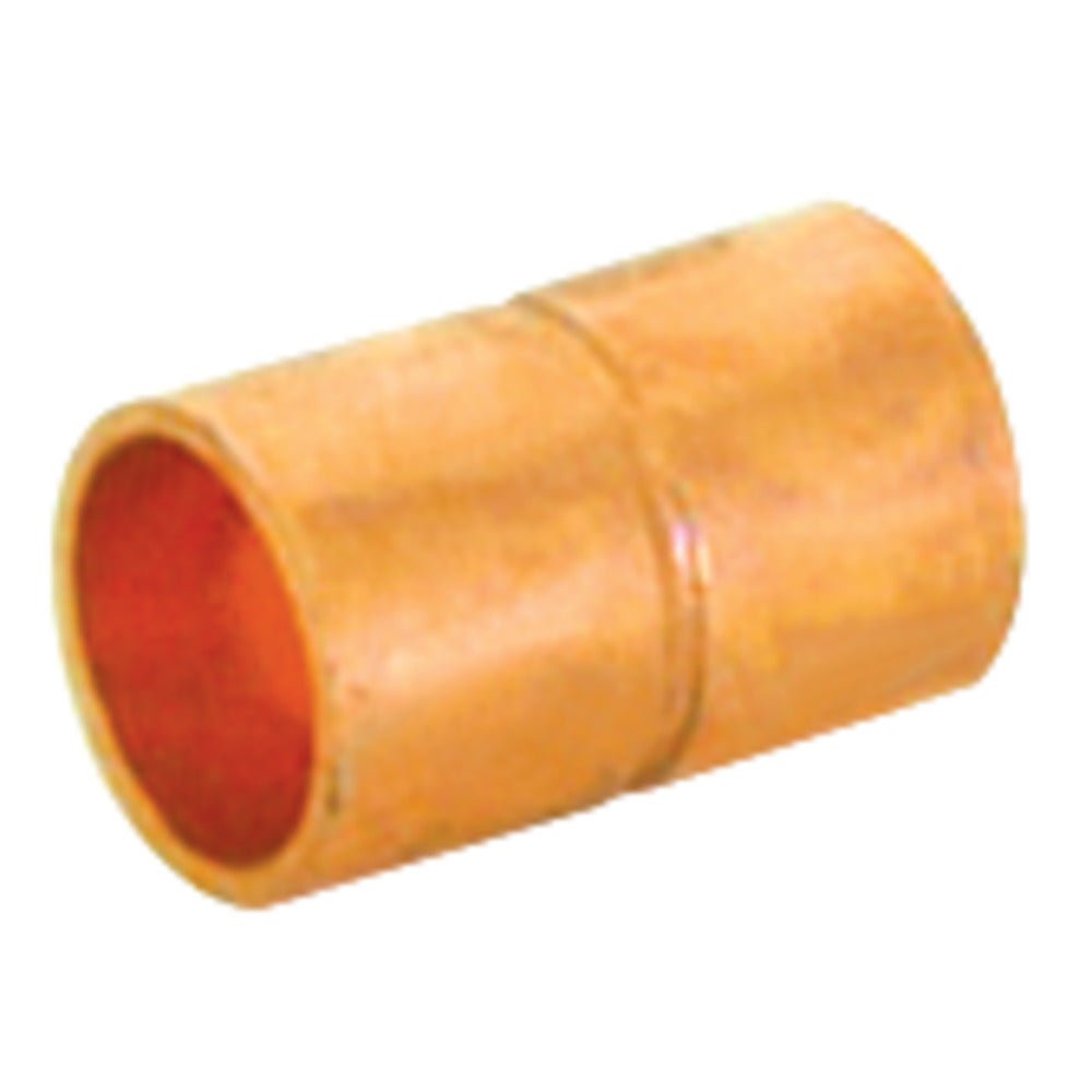 5/8 in. C x 5/8 in. C Copper Pressure Coupling with Rolled Stop