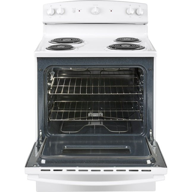GE 30-in 4 Elements 5-cu ft Freestanding Electric Range (White)